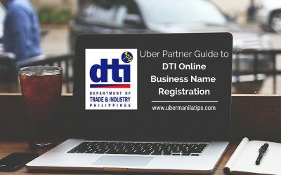 Uber Partner Guide to DTI Online Business Name Registration