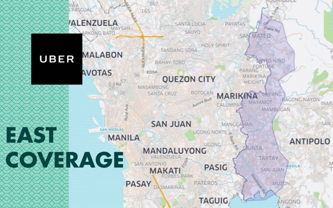 Uber Expands Its Coverage to East of Metro Manila